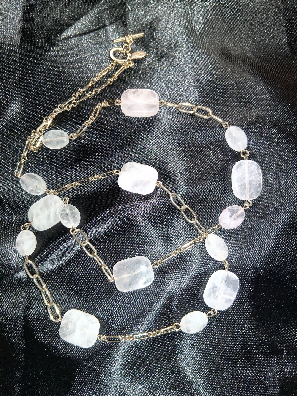 Brooks Brothers Quartz and Gold-Tone Station Necklace 30"